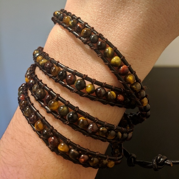 Accessories - Multi-Colored Stone Wrap Bracelet